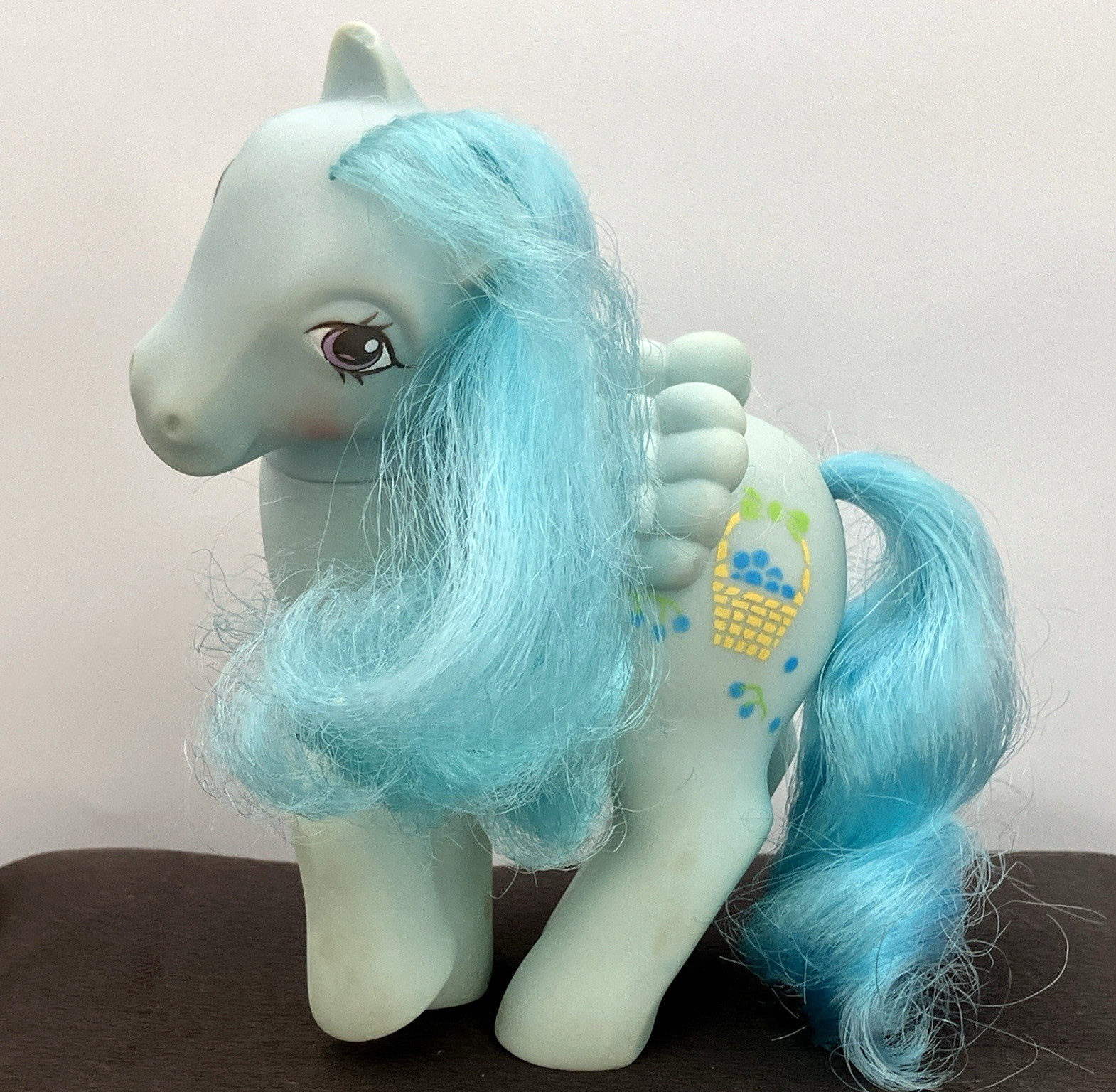 Vintage My Little Pony BLUEBERRY BASKETS Sweet Berry Pegasus G1 Hasbro 1987