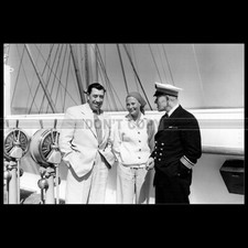 Photo F.008724 FERNANDEL MICHÈLE MORGAN PAQUEBOT LIBERTÉ FRENCH LINE OCEAN LINER