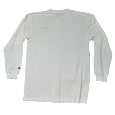 Champion Thermal Shirt Big Tall Mens XLT White Waffle Knit Long