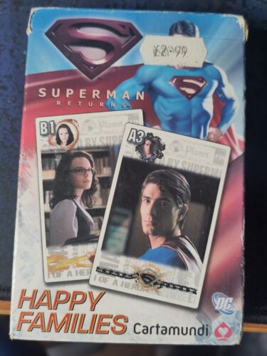 Superman Returns Happy Families Vintage Card Game - Zdjęcie 1 z 5