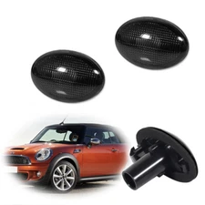 SMOKE LENS FENDER SIDE MARKER LIGHTS FOR 07-2015 MINI COOPER R55 R56 R57 R58 R59