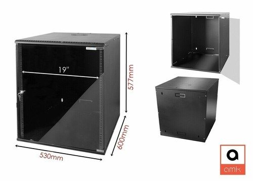 Netzwerkschrank Serverschrank 19 " Wandgehäuse Rack Server Schrank Zubehör AMK - Photo 8/20