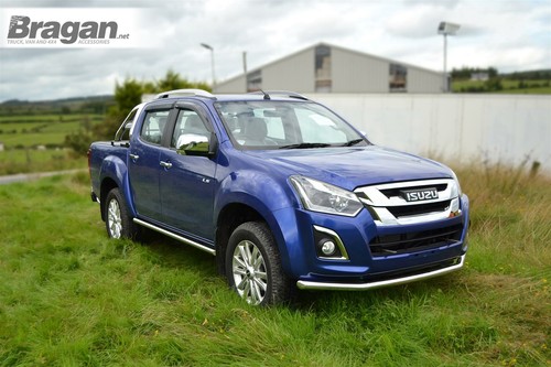 Seitenleisten für Isuzu D Max Rodeo 2007-2012 4x4 konische Enden Edelstahlrock - Bild 10 von 11