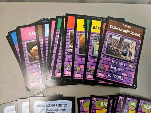 Monopoly Teenage Mutant Ninja Turtles Replacement Cards Full Set. - Picture 4 of 4