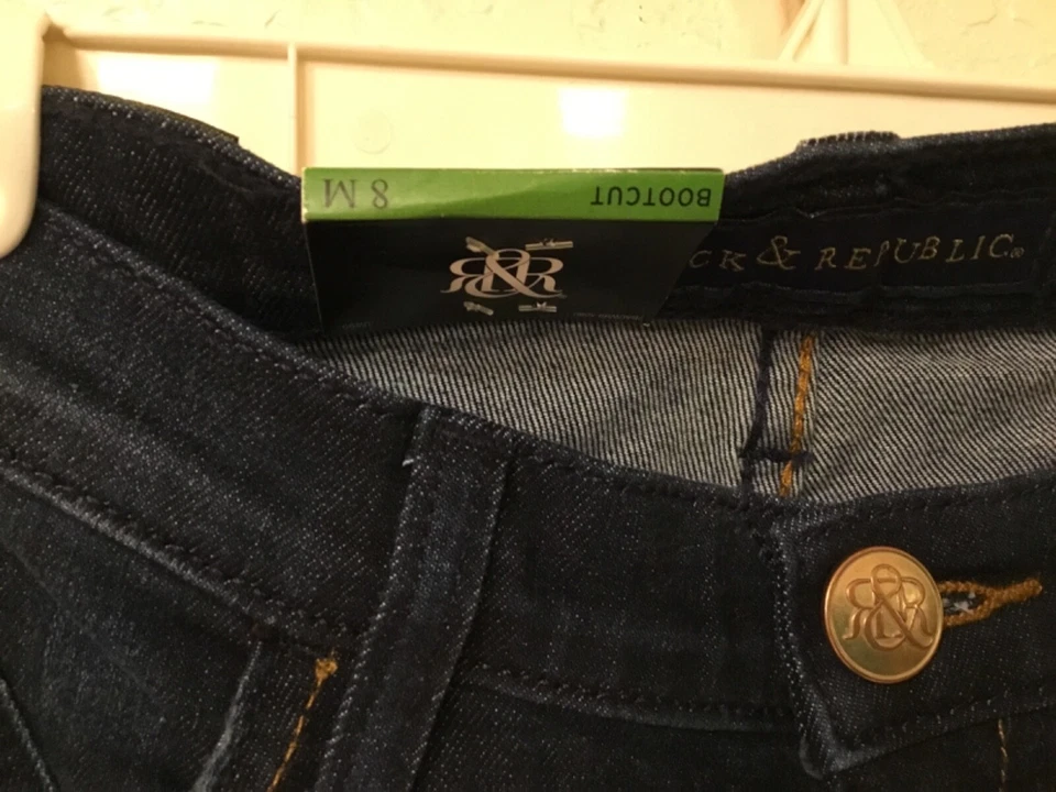 Rock n Republic Kasandra Bootcut/Flare Denim Oscuro 30”Wx32”L 9”Rise Talla 8 Nuevo con Etiquetas Foto 2 de 4