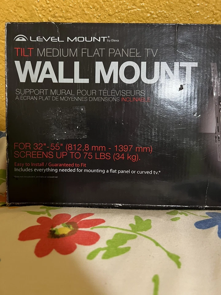 Level Mount DC400T 32" 至 55" 倾斜 中号 平板 电视 壁挂式 - 全新 — 第 3/4 张图片