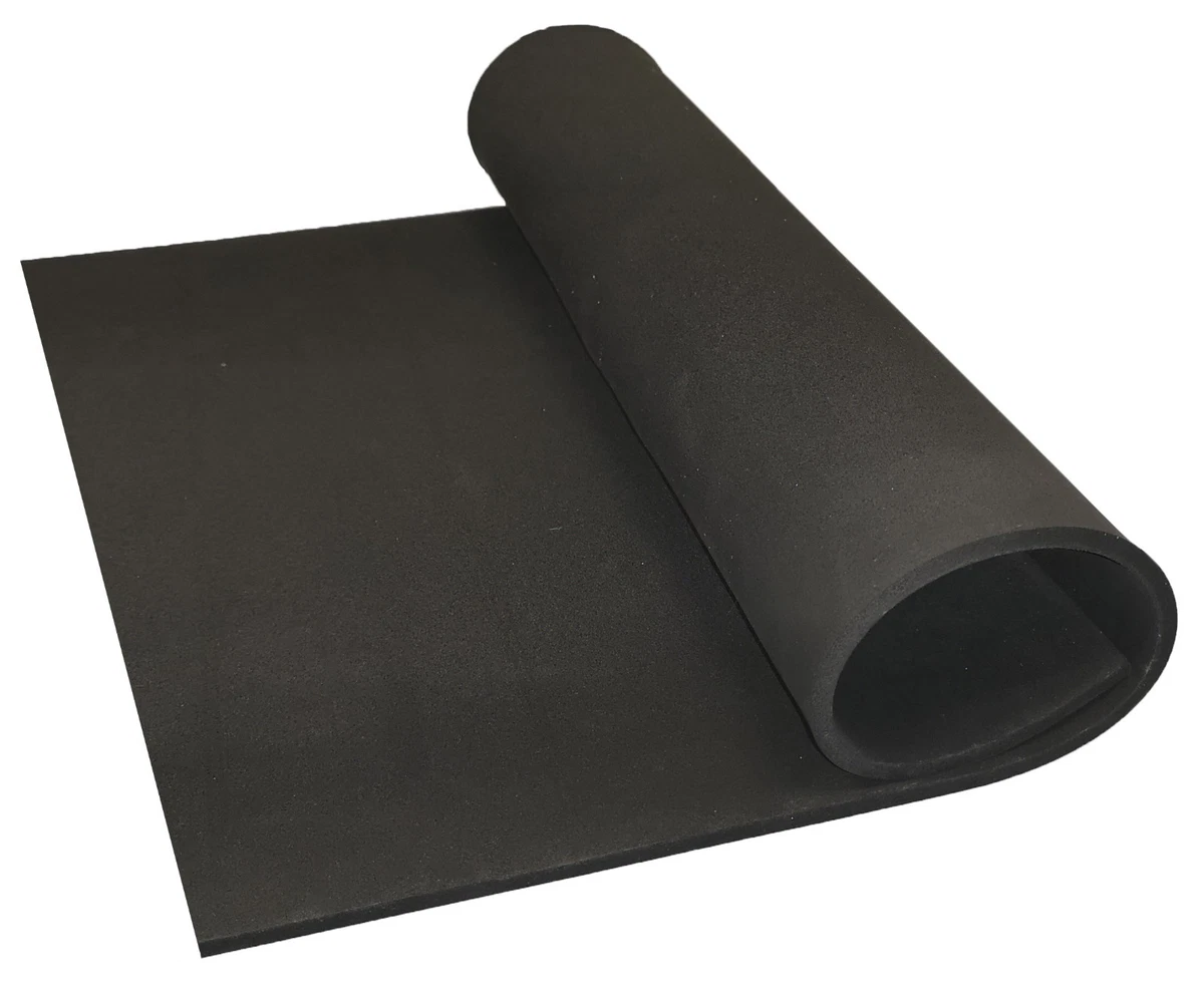 BLACK NEOPRENE PLAIN SPONGE/FOAM RUBBER SHEET X 1.5MM - 25MM THICK VARIOUS  SIZES