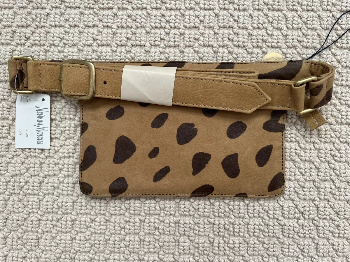 Clare V. Petite Animal-Print Calf Hair Fanny Pack