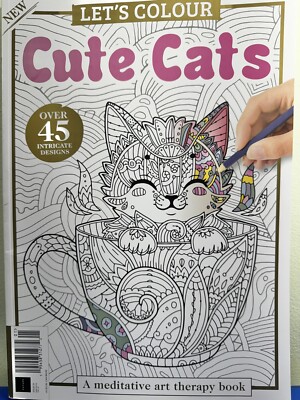 [Bookazine] Let's Colour Cute Cats - A Meditative Art Therapy Book - Issue 1