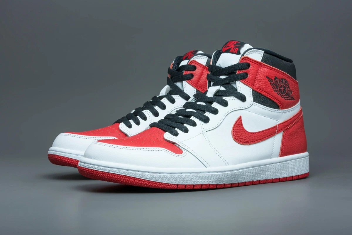 Jordan 1 Retro High OG White/University Red/Black Men's Shoe