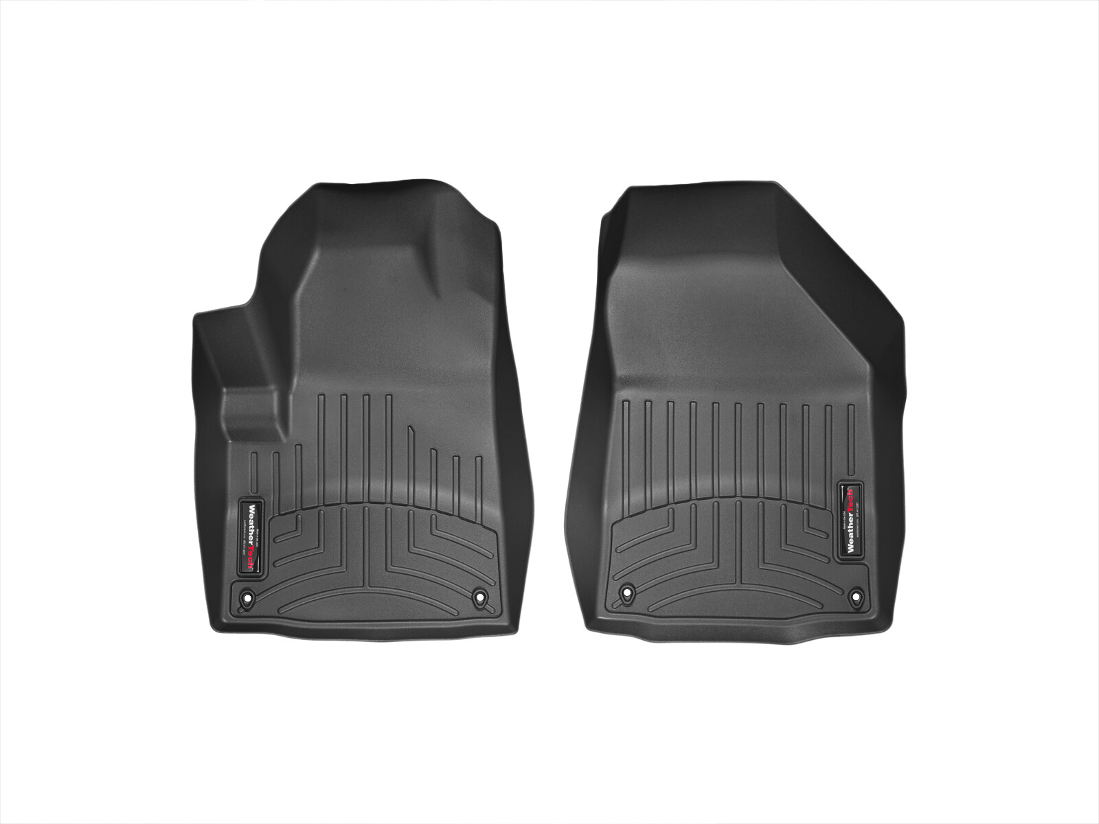 WeatherTech FloorLiner HP For Jeep Cherokee (2015-2021) - Front Row - Black - View #3