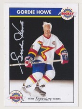 1993-94 Zellers Gordie Howe Auto Signature Series Masters Of Hockey 93-94