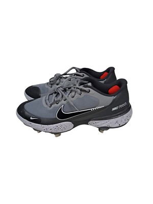 Men's Nike Alpha Huarache Elite Low Baseball Cleats Grey