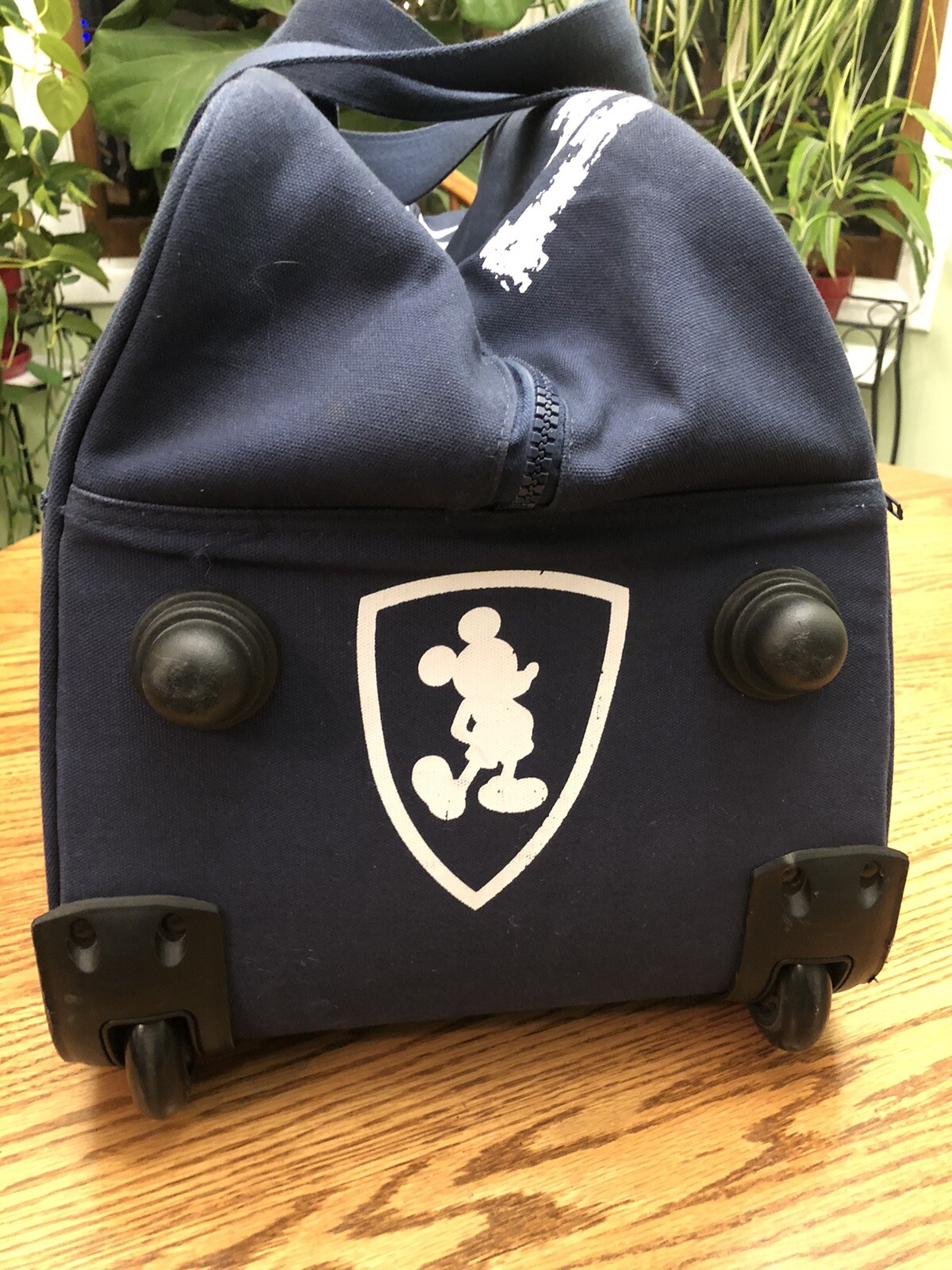 Disney Rolling Duffle Travel Bag Mickey Mouse Navy Blue/Adult Bag eBay