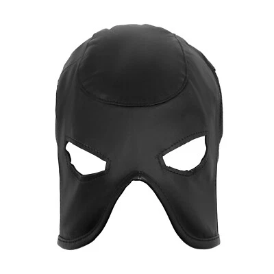 LONDON KNIGHTHOOD Genuine Real Leather Executioner Fetish Half Hood BDSM Bondage Mask