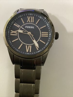 Fossil BQ1134 Classic Stainless Steel Mens Watch Blue face Wristwatch $_12.JPG?set_id=880000500F main image 2