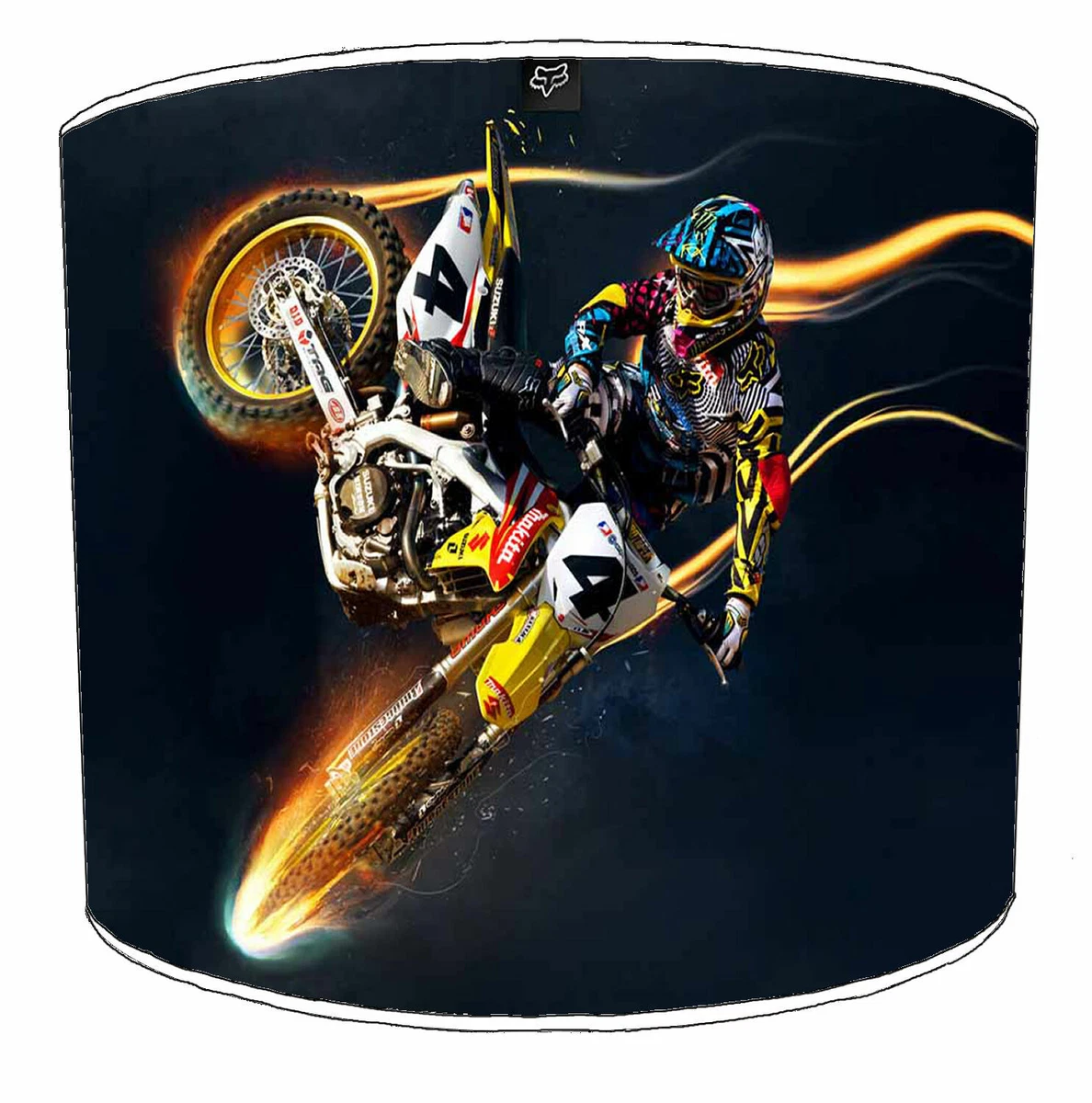 FMX Dirt Bikes Lampshades Ideal To Match Freestyle Motocross Wall Murals