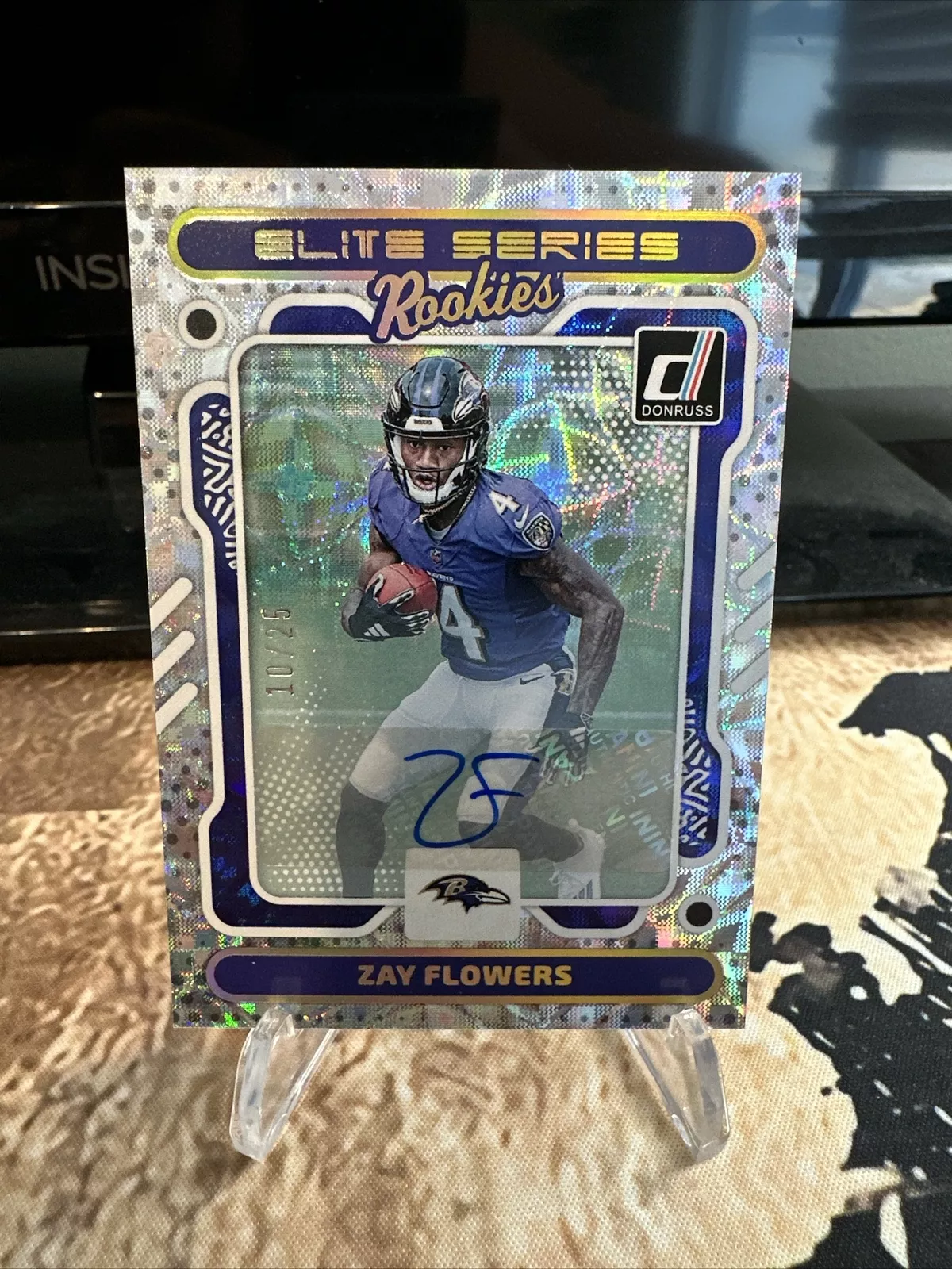 2023 Donruss Football Zay Flowers Elite Series SP RC Auto /25 Ravens🔥