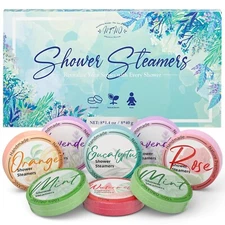 Shower Steamers Aromatherapy -  8 Pack Gifts for Women, Mom, Men, Self Care