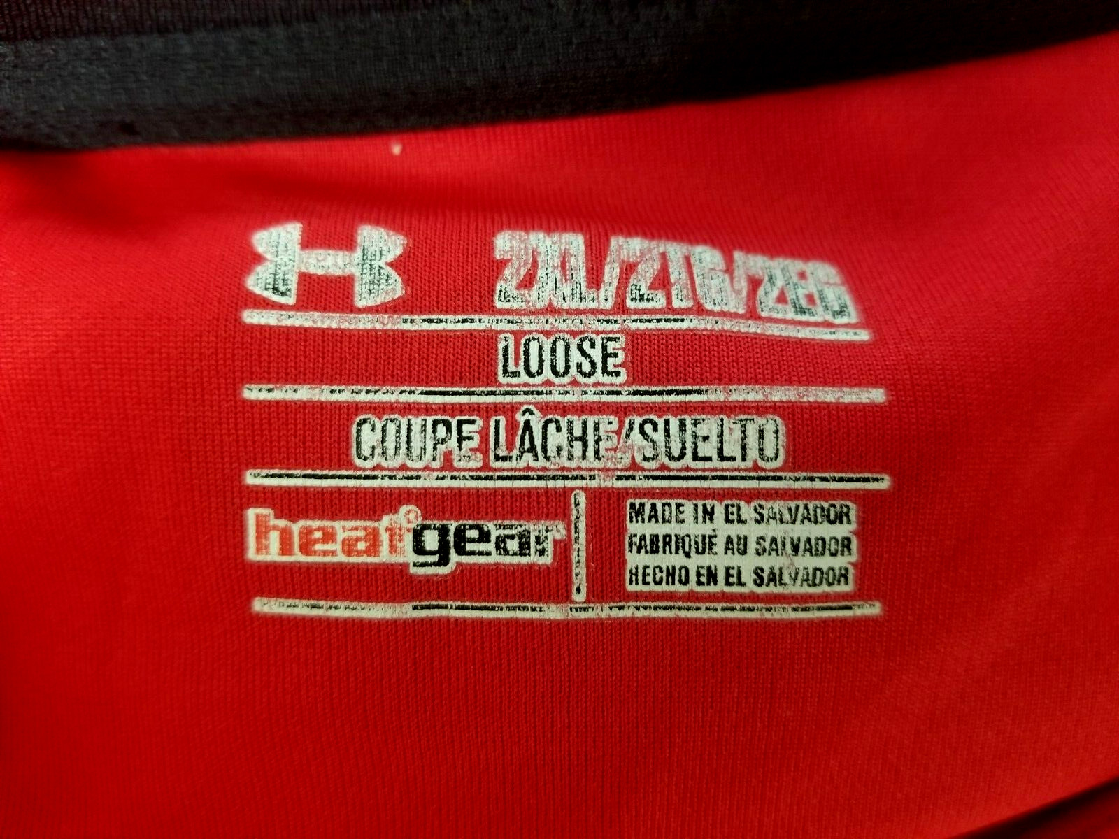 Under Armour Activewear Mens Shirt Size 2XL, PIT TO PIT 30 IN Red Heatgear thumbnail 6