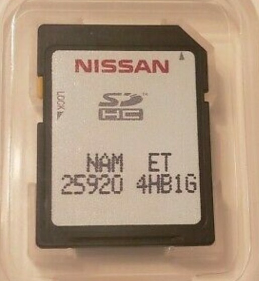 Nissan Navigation SD Card NAM ET 25920 4HB1G 2017 2018 2019 PATHFINDER 