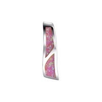 AnhäNger KettenanhäNger 925 Sterling Silber Rhodiniert Mit Synth. Opal Pink Neu