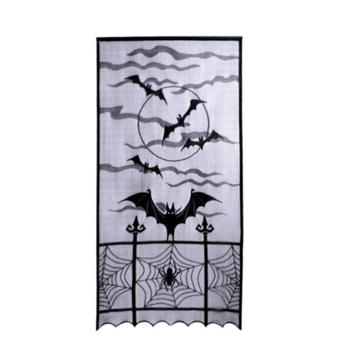 Floral Curtains Window Halloween Voile Curtains Halloween Curtains - Picture 1 of 12