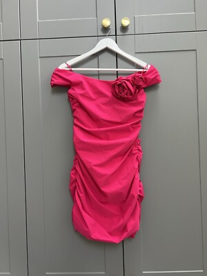 Women Fuchsia Mother Of The Bride Dress Off The Shoulder A Line