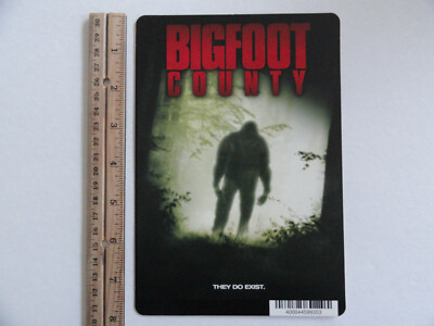 BIGFOOT COUNTY - BLOCKBUSTER VIDEO BACKER CARD 5''X8'' - NO MOVIE
