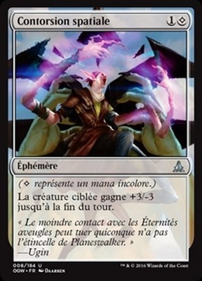 MTG Magic OGW FOIL - Spatial Contortion/Contorsion spatiale, French/VF