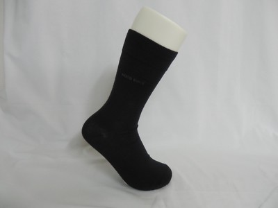 New Pairs HUGO BOSS Black Color Classic Dress Socks US size 7-9