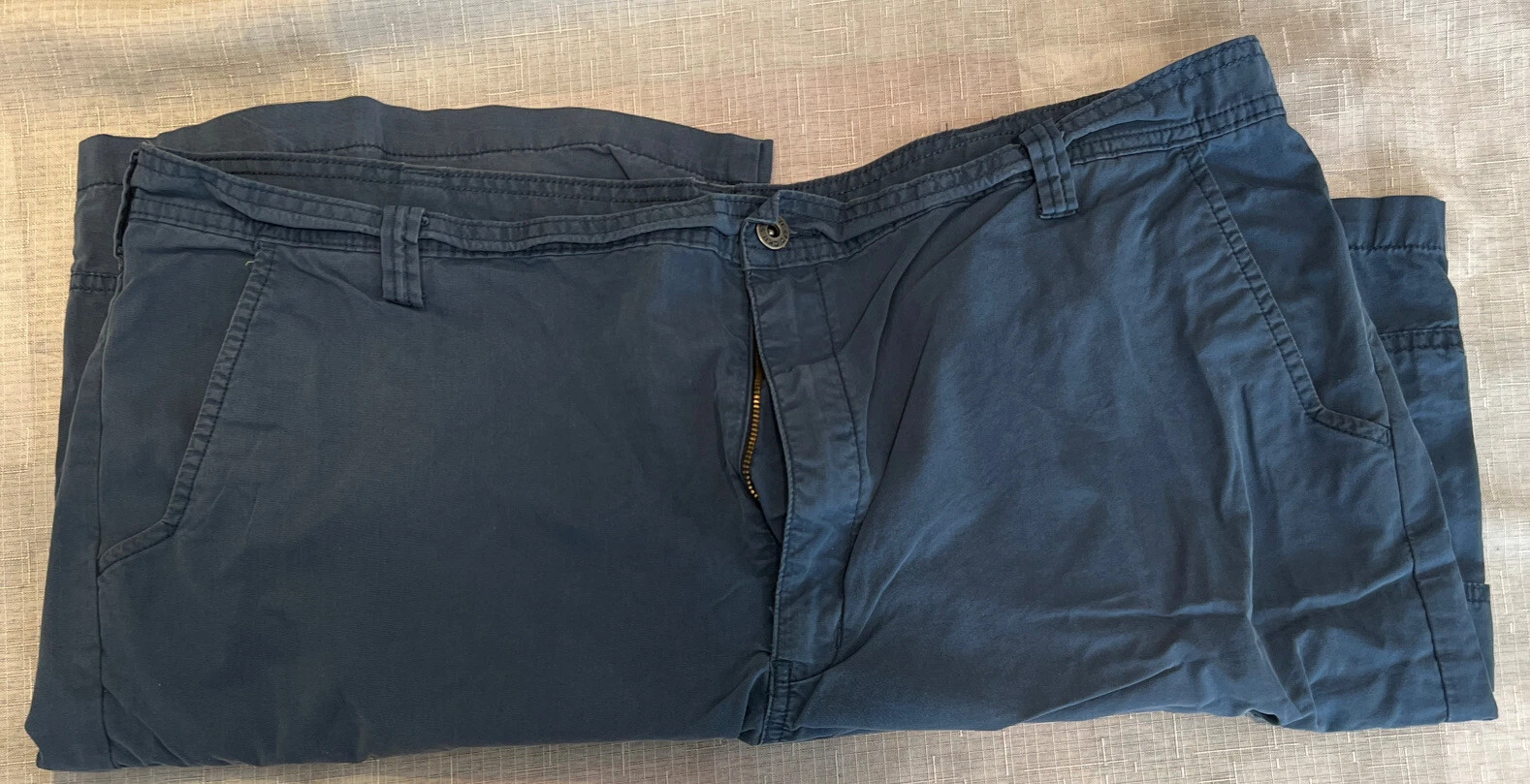 Men's Dickies Cargo Shorts Size 42 Blue Zip Pockets