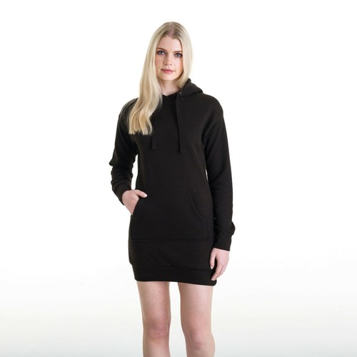 Womens Ladies Girls Hooded Jumper Dress 