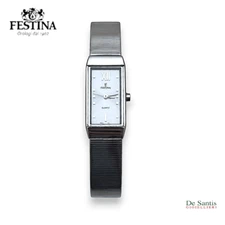 Festina Women's Watch 16 Mm Rectangular Case Steel Quartz