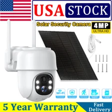 4MP WiFi Solar Camera Wireless Outdoor 2K Solar Battery Security Camera System
