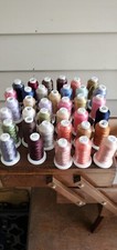500m each Threadart Embroidery Thread 25 sealed plus 12 opened but nearly full