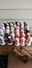 500m each Threadart  Embroidery Thread 25 sealed plus 12 opened but nearly full