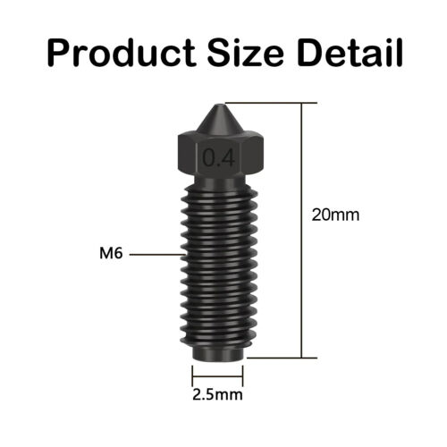 Für Anycubic Kobra 3 Düse Messing gehärteter Stahl 3D Drucker Vulkan Düsen - Bild 5 von 16