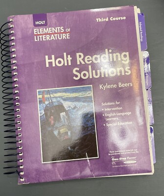 ELEMENTS OF LITERATURE: READING SOLUTIONS THIRD COURSE By Rinehart And Winston
