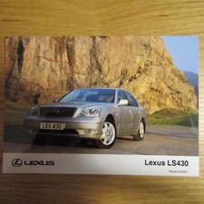 LEXUS LS 430 LS430 4.3 V8 7" x 5" UK Press Photo Photograph March 2001