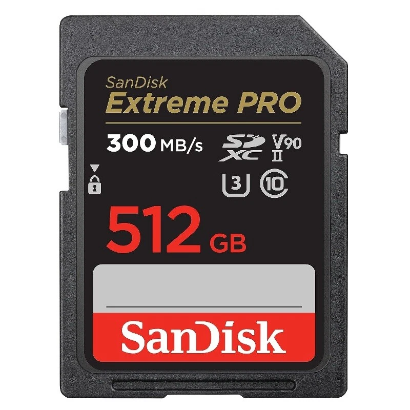 Sandisk Extreme Pro 32GB 64GB 128GB 256GB 512GB SDXC SDHC SD Card 300MBs UHS-II - Image 2 of 2
