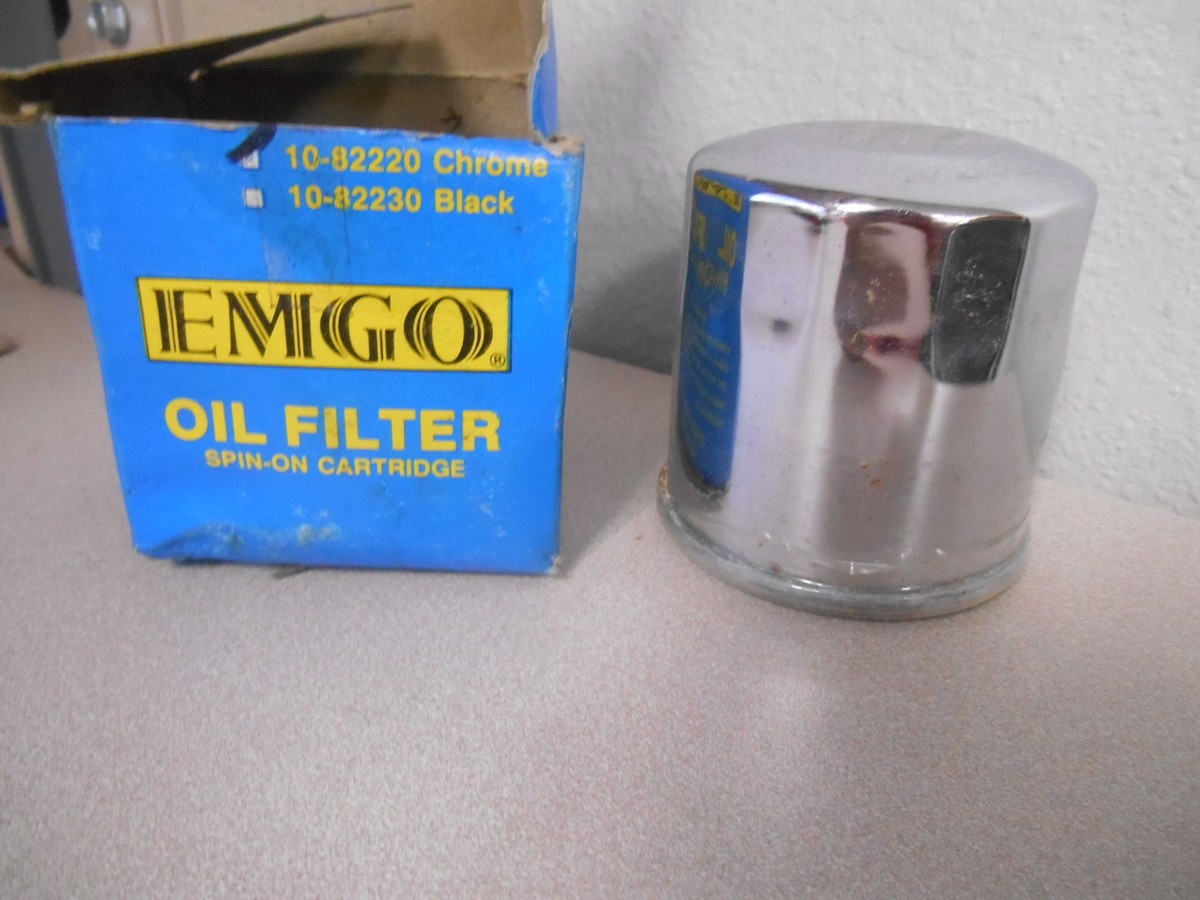 NOS Emgo Chrome Oil Filter Honda CB750 Kawasaki ZX900 Yamaha