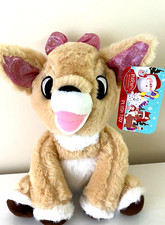 Rudolph the Red Nosed Reindeer Clarice Sitting Plush Toy 12" NWT Christmas