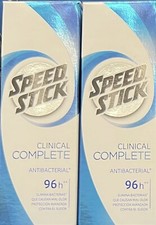 Speed Stick Clinical Complete Antibacterial Deodorant 96h   Twin Pack
