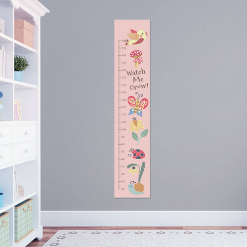 Personalised Girls Storybook Garden Fairytale Growth Height Chart+ 8 Wall Sticke - Bild 4 von 26