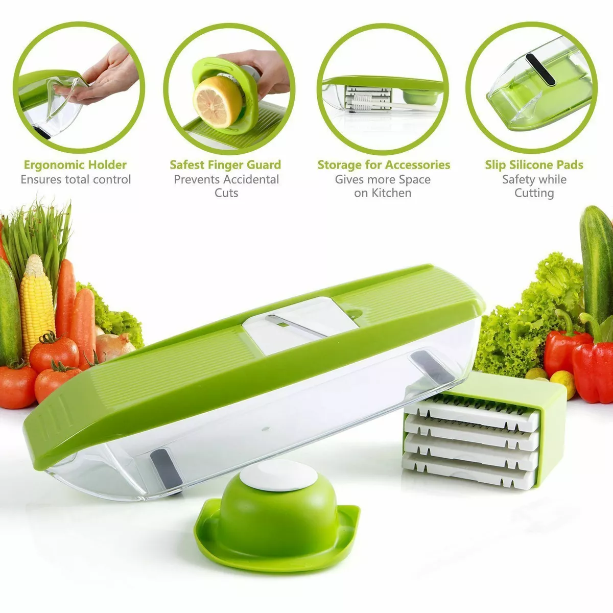 Hifashion Vegetable Mandoline Slicer,professional Salad Machine