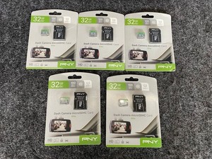 PNY P-SDU32GU185DAC-GE Micro SD for Dash Camera 32GB Qty 5