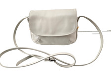 Enny Italian Vintage genuine Soft Leather Cross-Body Bag Cream bag vgc holidays