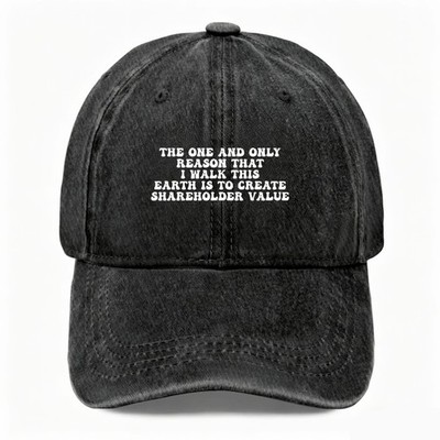 Corporate Life Joke Vintage Washed Baseball Cap,Cotton Funny Work Slogan Dad Hat