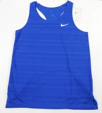 Womens Nike Dri-Fit Racerback Running Tank (Size M) Blue Lightweight Mesh NWT